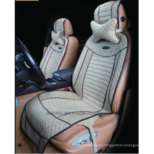 Car Seat Cushion Flat Shape Cushion with Strips Embroidery Leatherette
